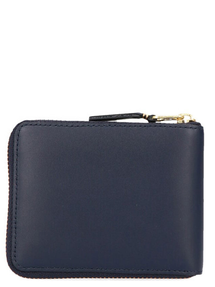 Comme Des Garçons Blue Calfskin Wallet