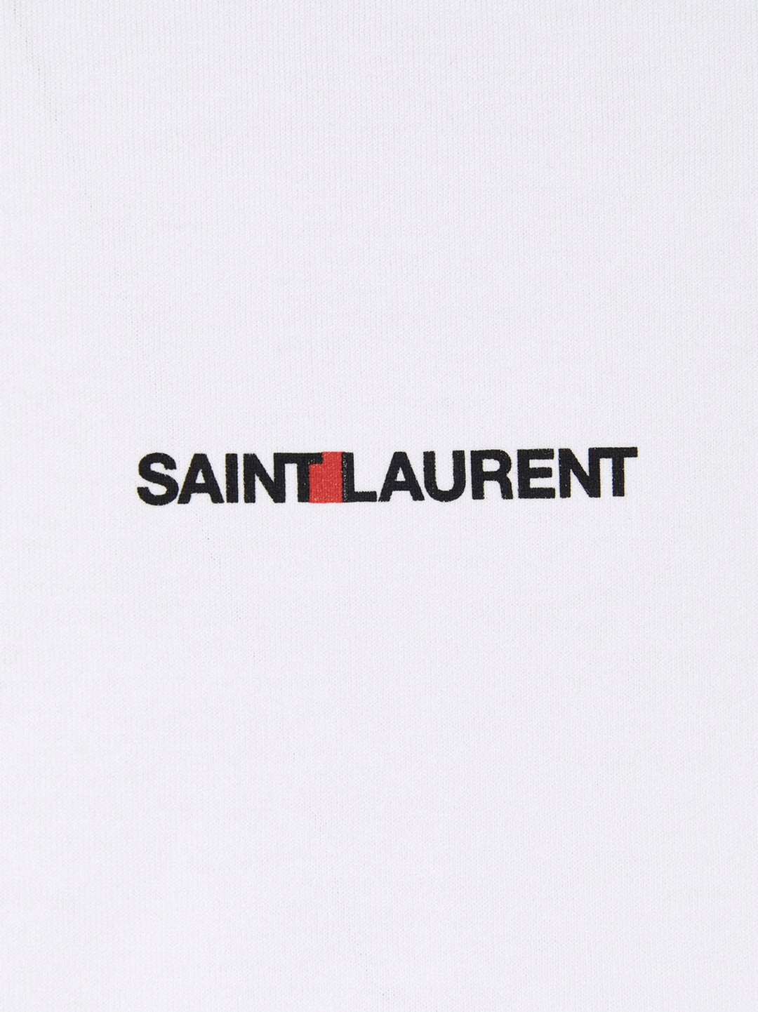 Saint Laurent White Cotton T-Shirt