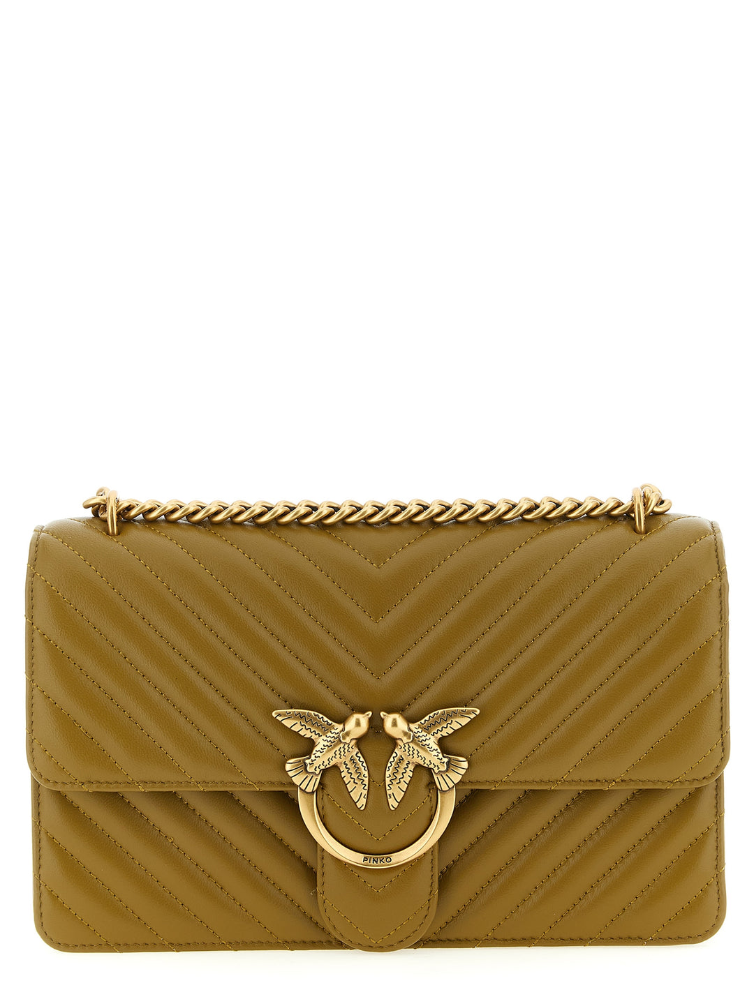 PINKO Bicolor Lambskin Crossbody Bag
