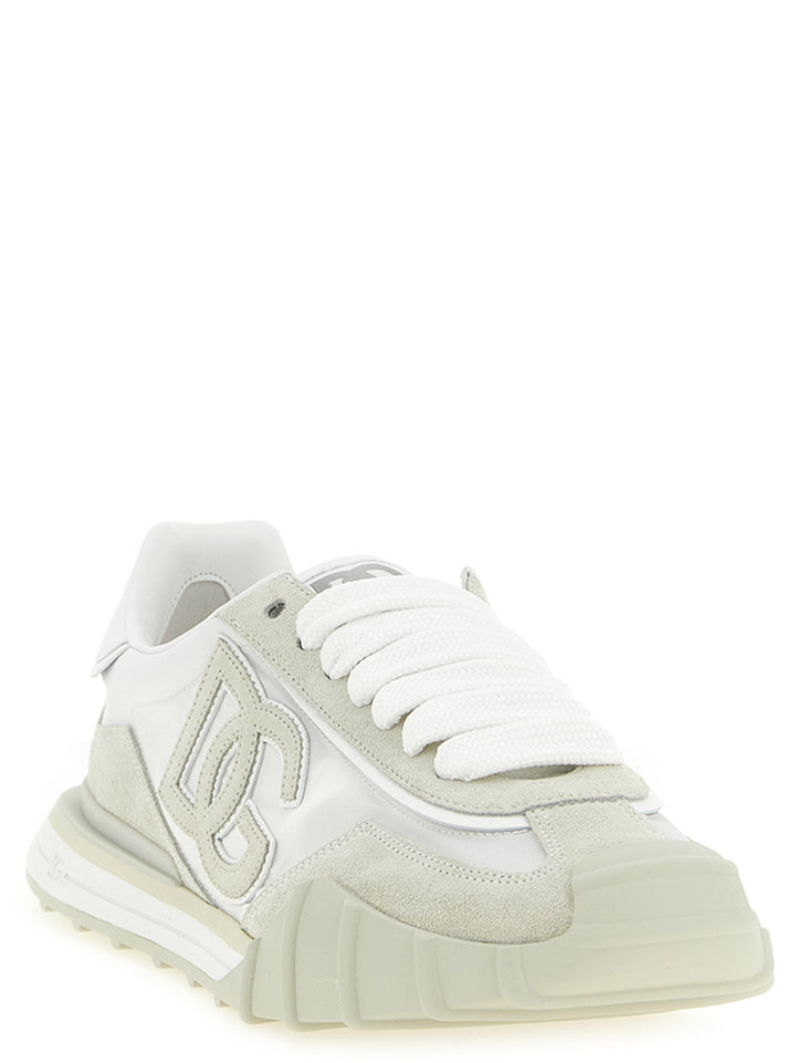 Dolce &amp; Gabbana Beige Polyamide Athletic Sneakers