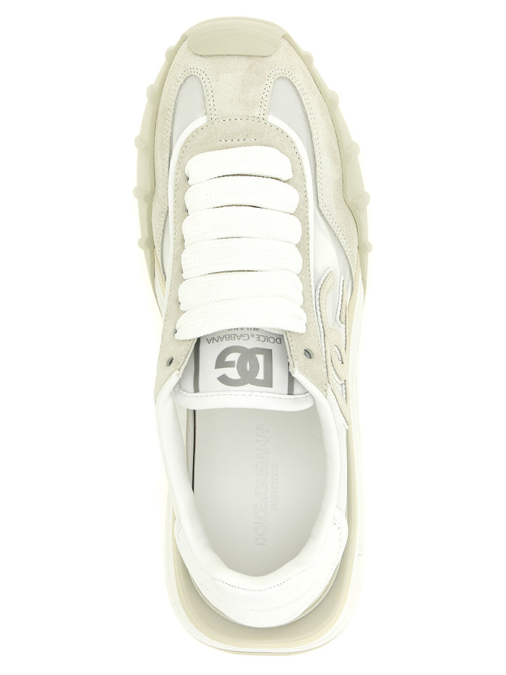 Dolce &amp; Gabbana Beige Polyamide Athletic Sneakers