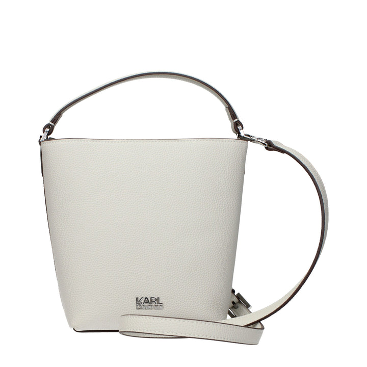 Karl Lagerfeld Gray Leather Handbag