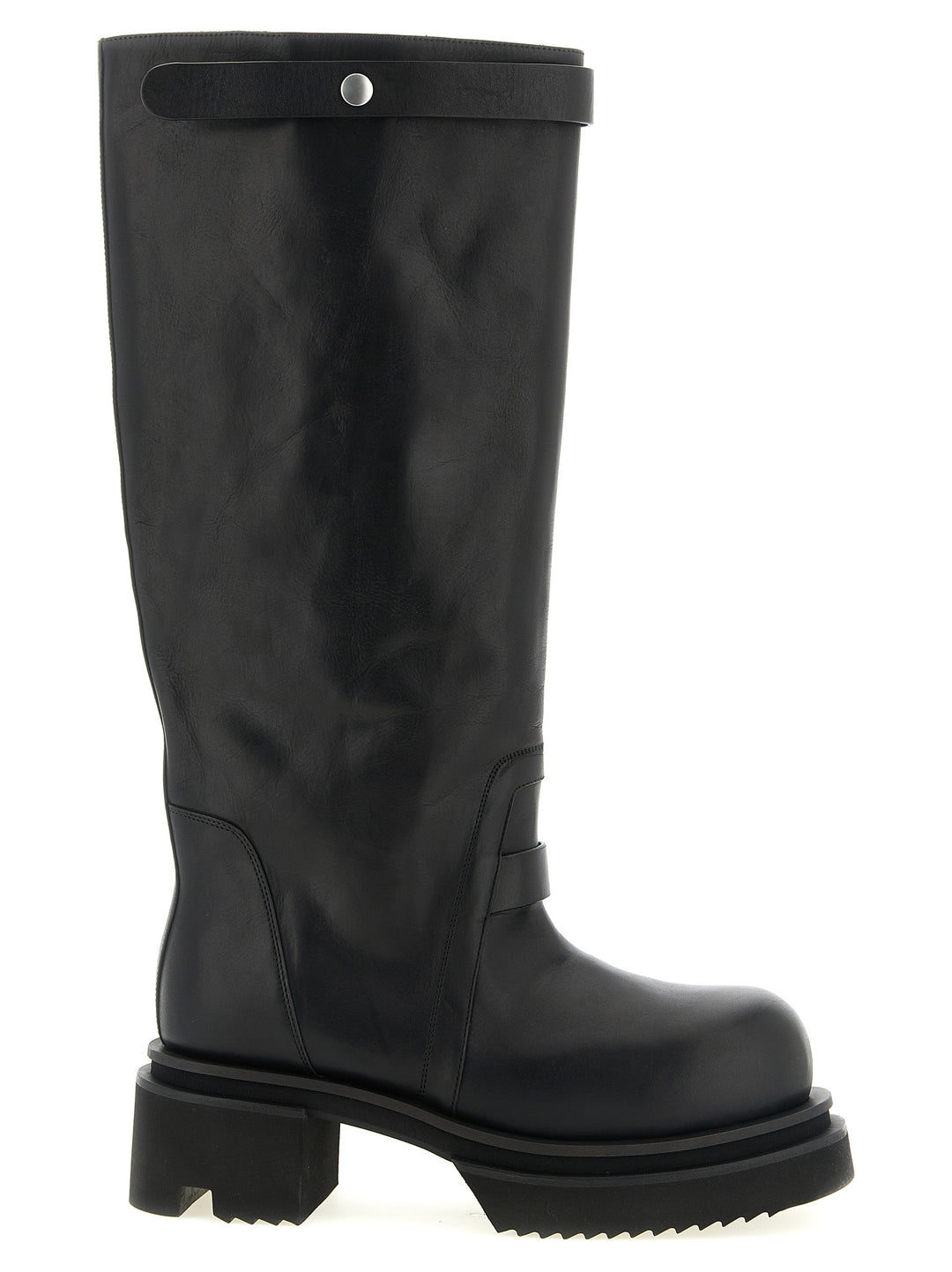 Rick Owens Black Calfskin Over The Knee