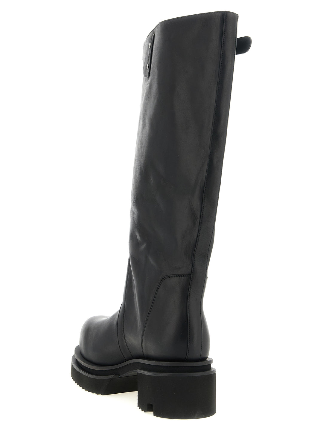 Rick Owens Black Calfskin Over The Knee
