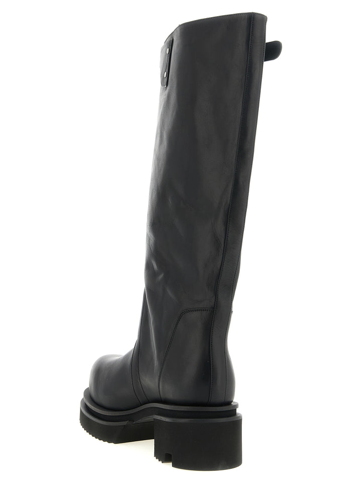 Rick Owens Black Calfskin Over The Knee