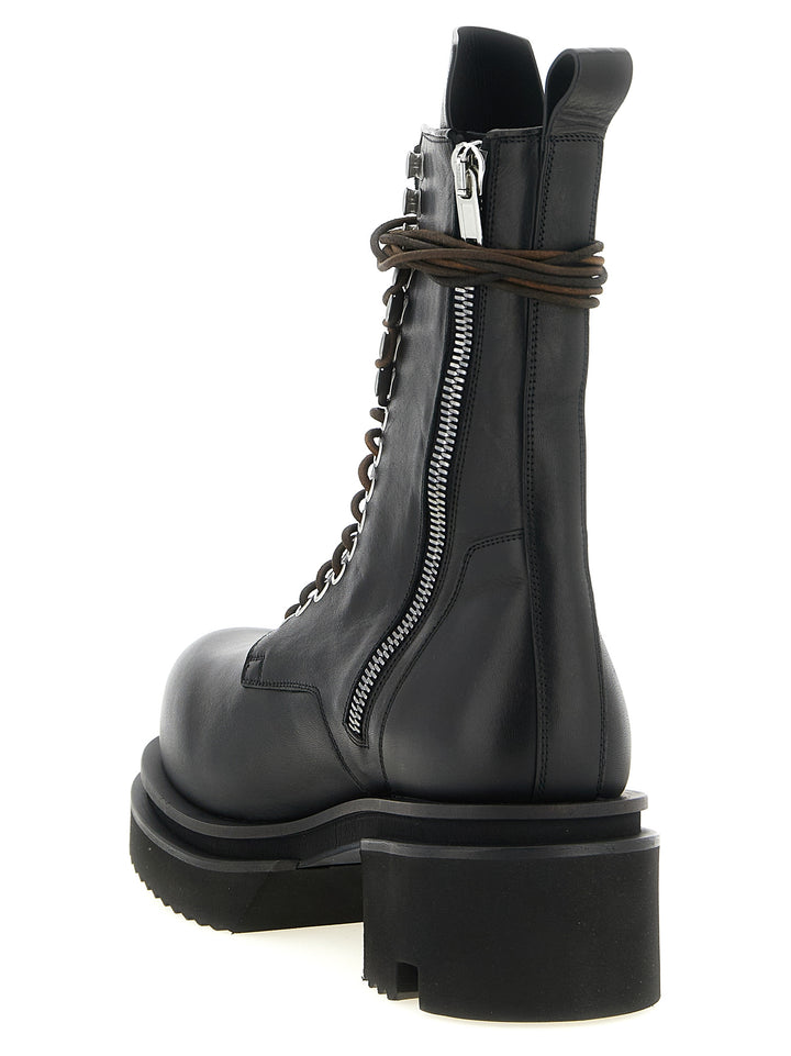 Rick Owens Black Calfskin Chelsea Boots