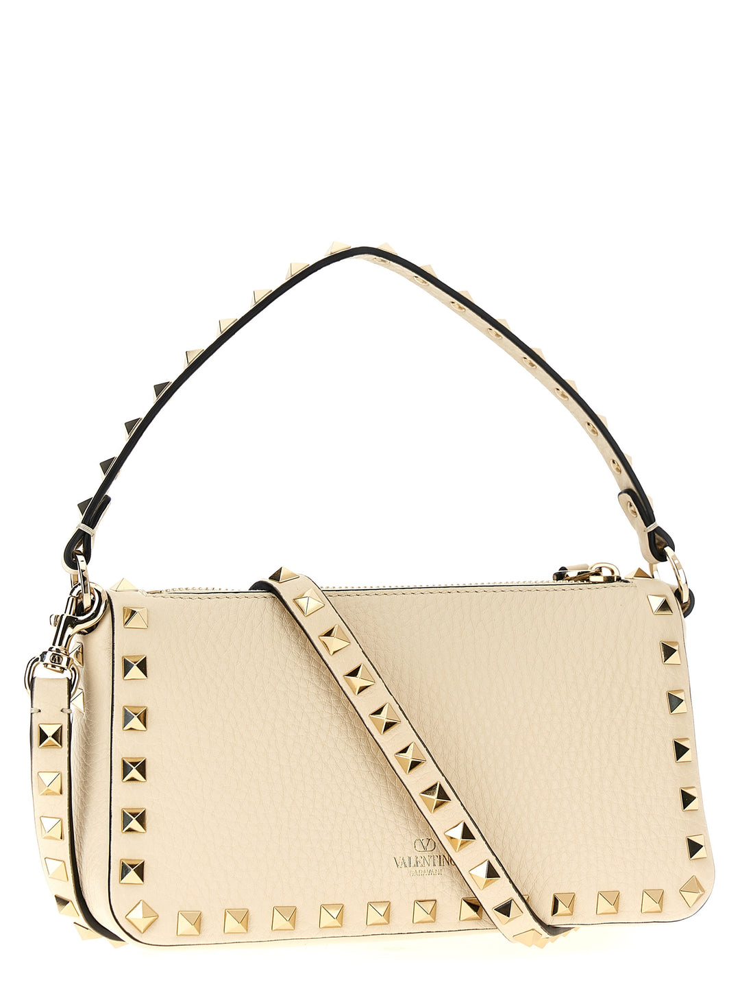 Valentino Garavani White Calfskin Shoulder Bag