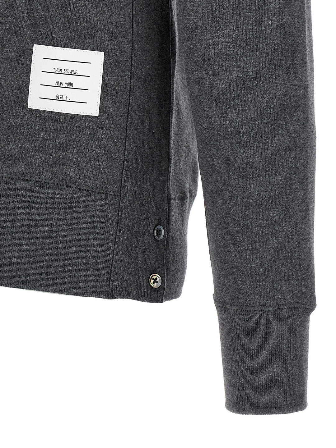 Thom Browne Gray Cotton Sweatshirt