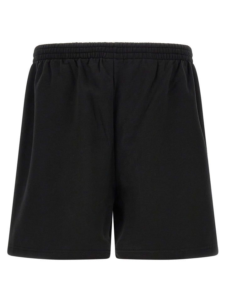 Balenciaga Black Cotton Bermuda Shorts