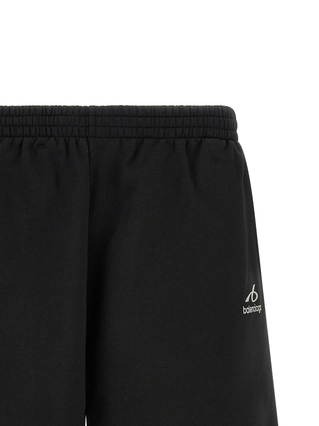 Balenciaga Black Cotton Bermuda Shorts