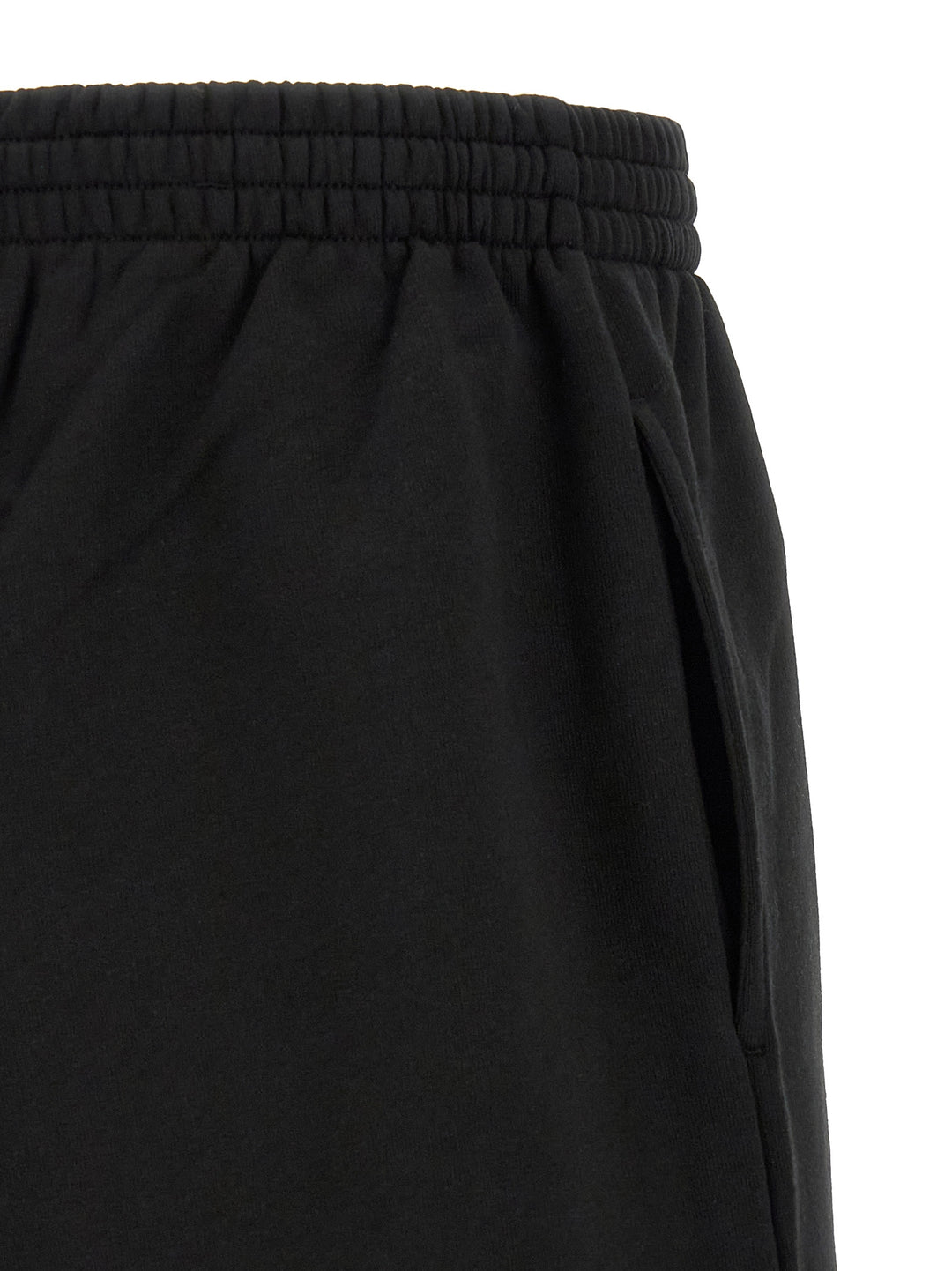 Balenciaga Black Cotton Bermuda Shorts