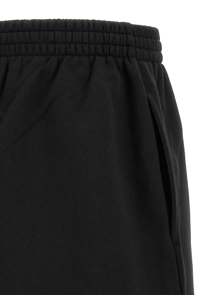 Balenciaga Black Cotton Bermuda Shorts