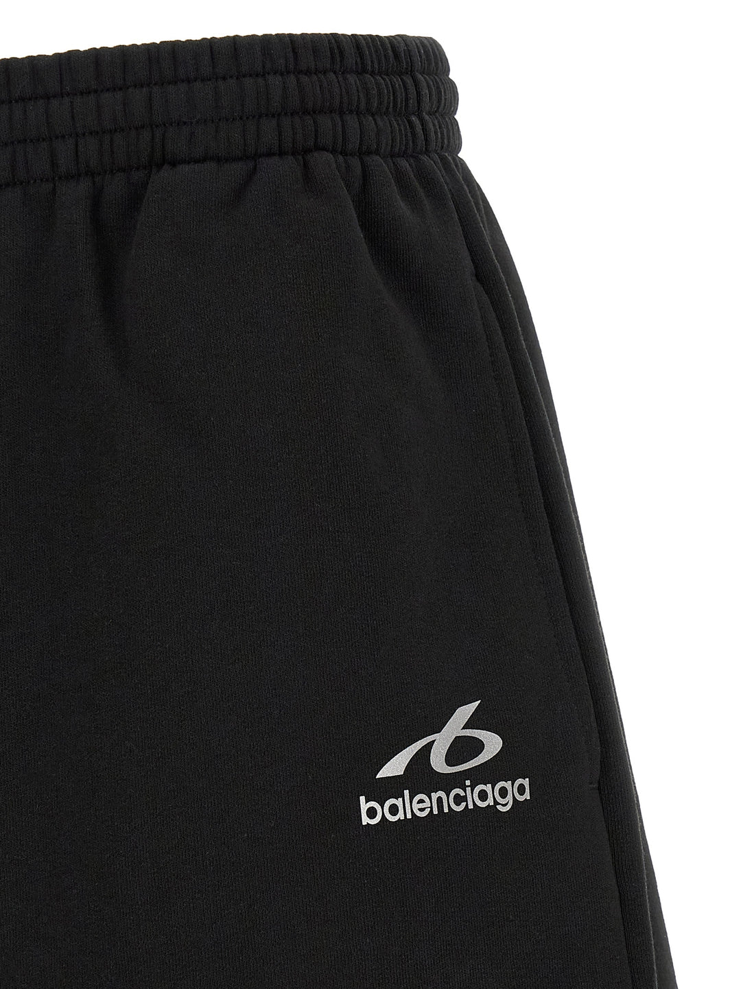 Balenciaga Black Cotton Bermuda Shorts