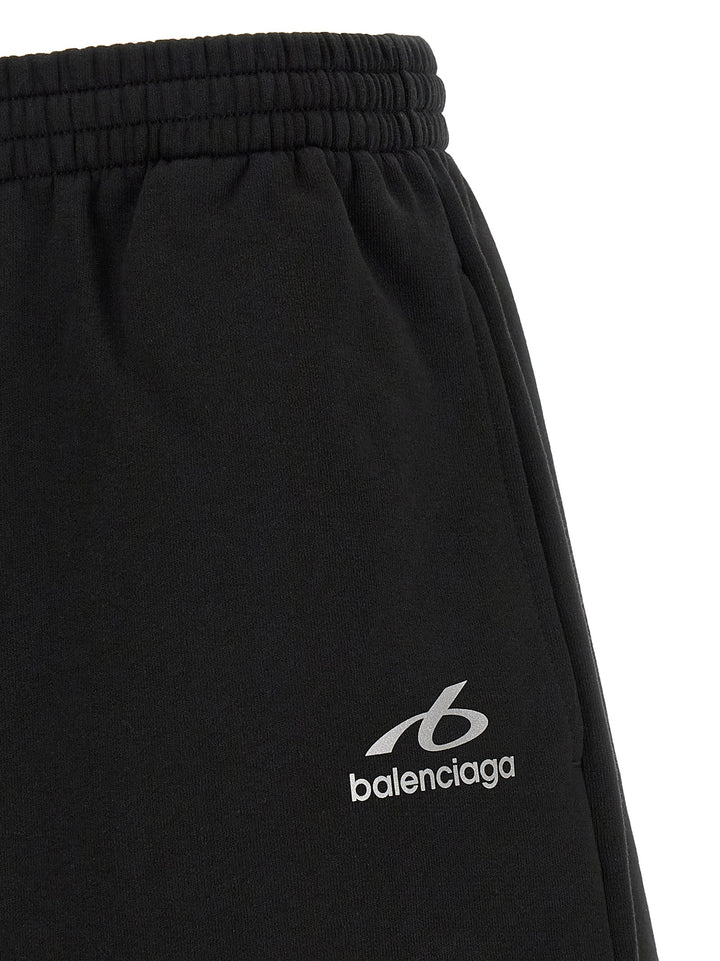 Balenciaga Black Cotton Bermuda Shorts