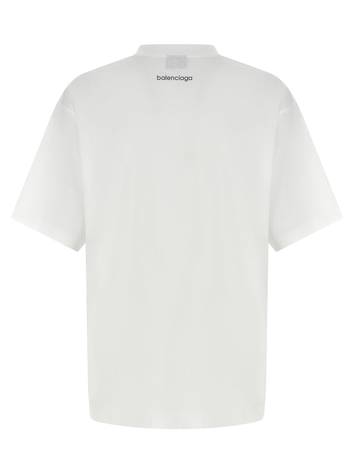 Balenciaga White Cotton T-Shirt