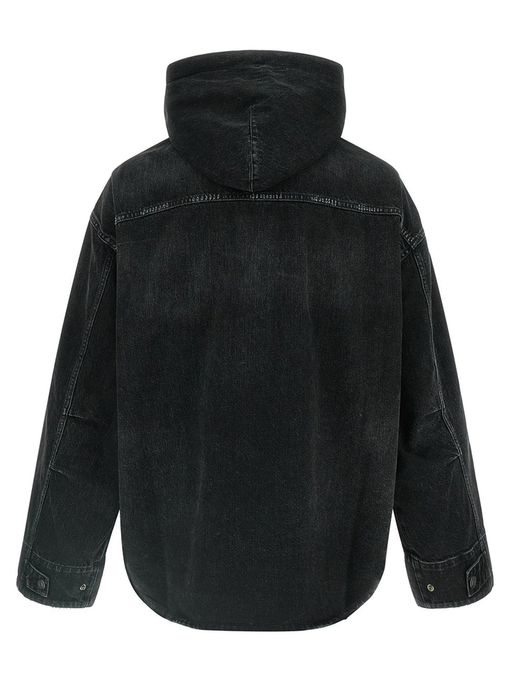 Balenciaga Black Cotton Denim Jacket
