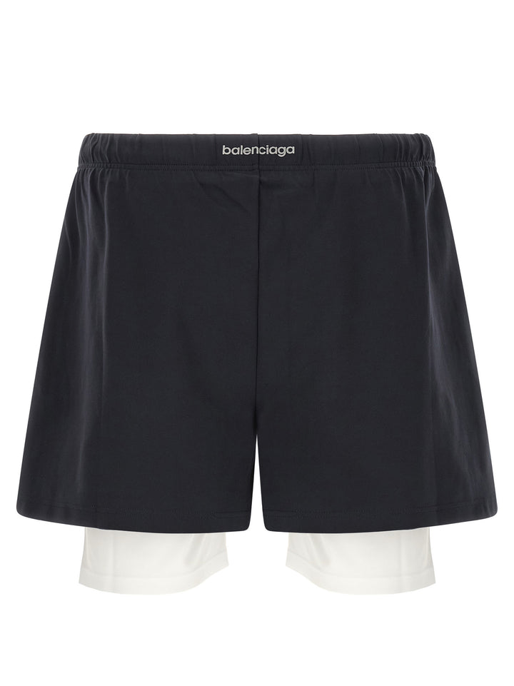 Balenciaga Bicolor Polyamide Bermuda Shorts