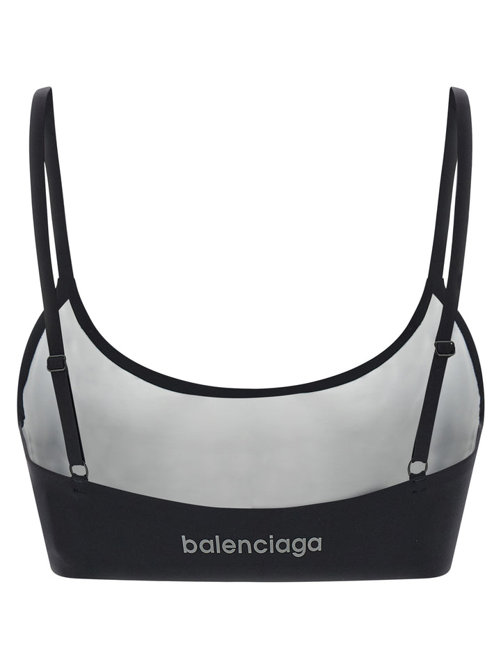 Balenciaga Black Polyamide Sport Bra