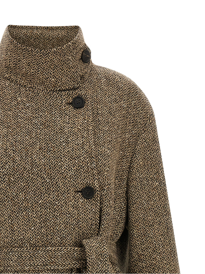 Brunello Cucinelli Brown Virgin Wool Coat