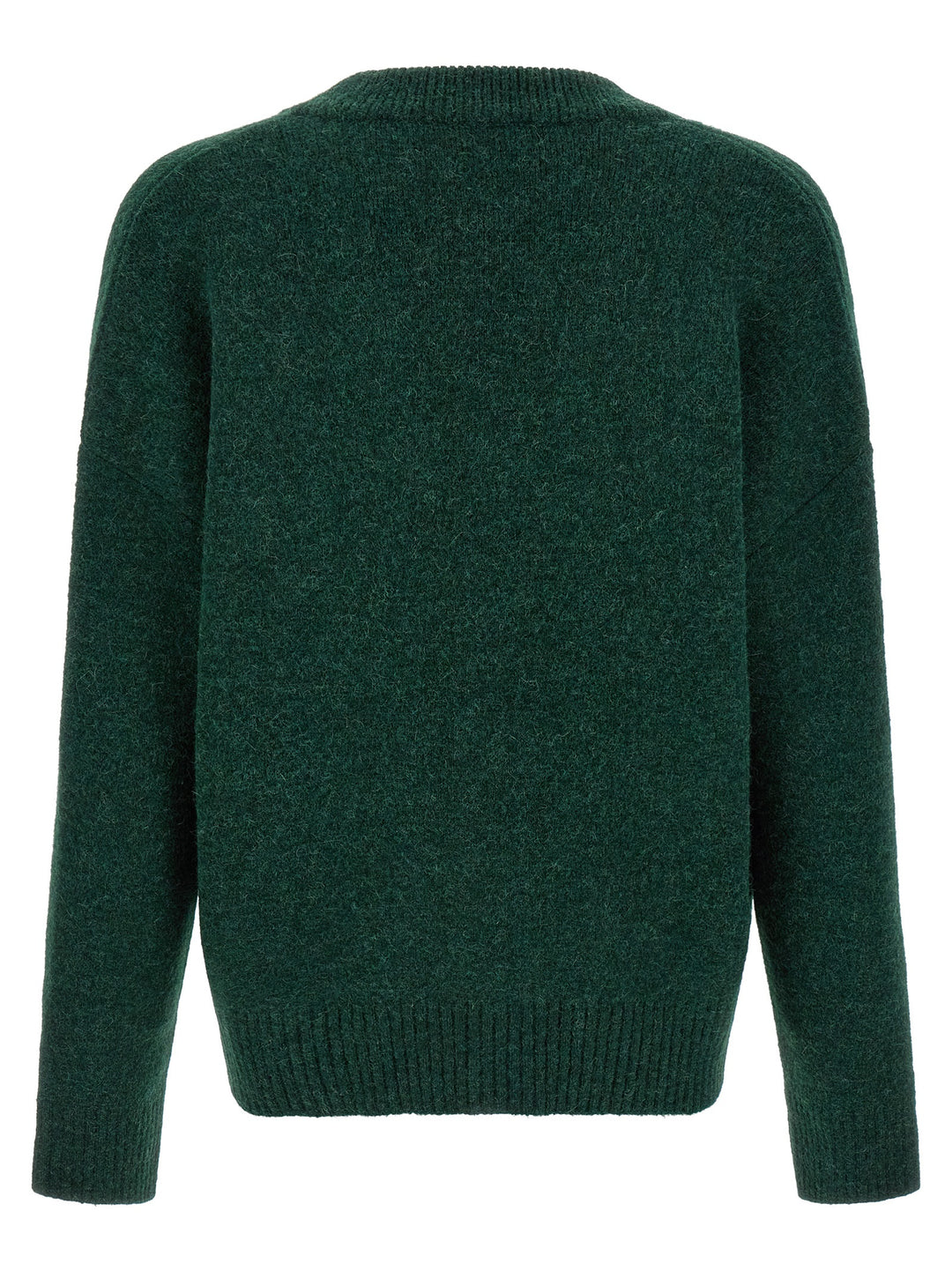 Ami Paris Bicolor Alpaca Leather Cardigan