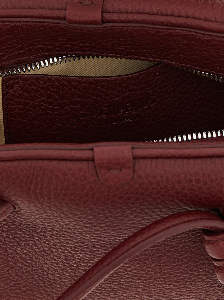 Jacquemus Bordeaux Calfskin Handbag