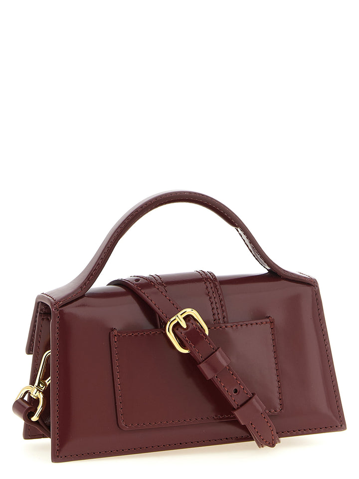 Jacquemus Bordeaux Calfskin Handbag