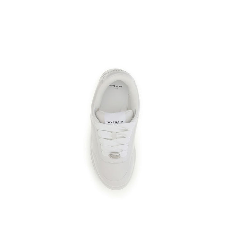 Givenchy White Calf Leather Bos Taurus Sneakers