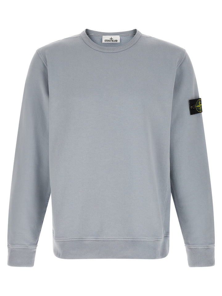 Stone Island Gray Cotton Sweatshirt