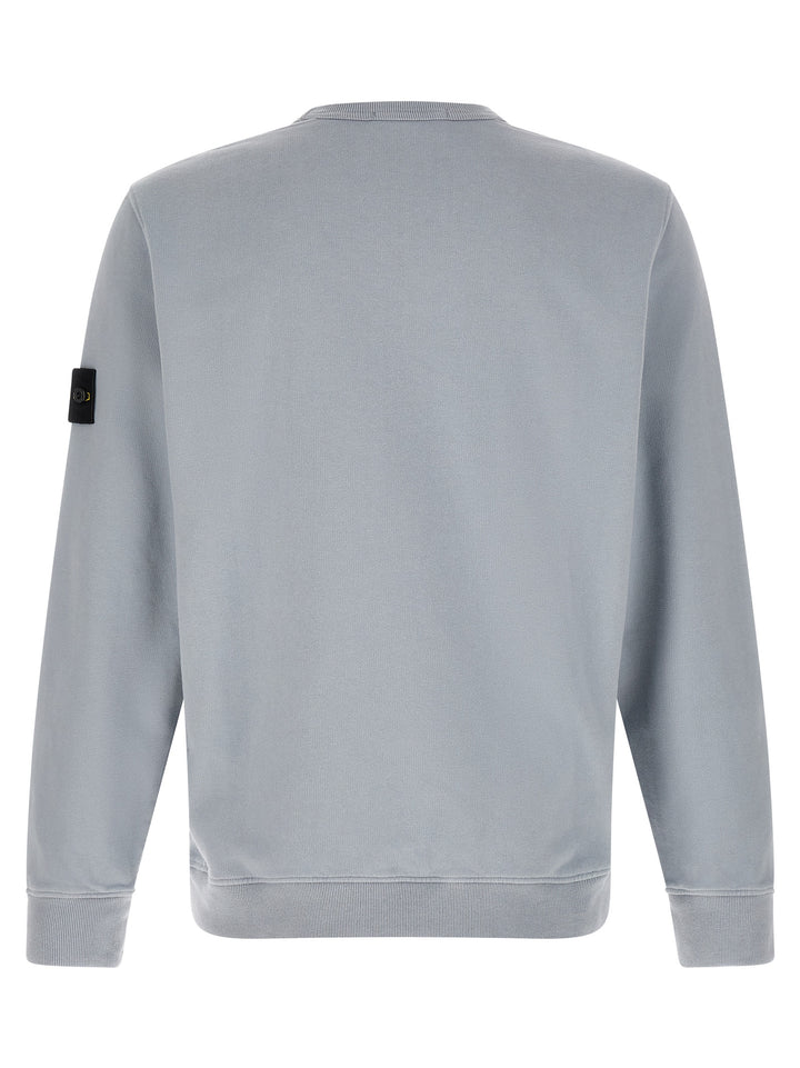 Stone Island Gray Cotton Sweatshirt