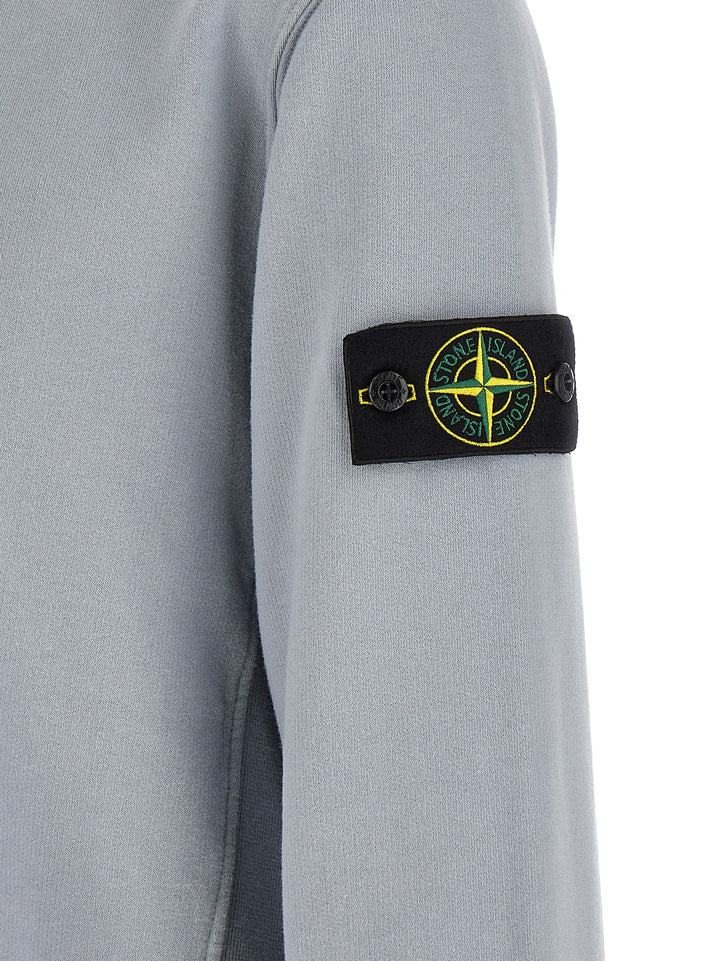 Stone Island Gray Cotton Sweatshirt