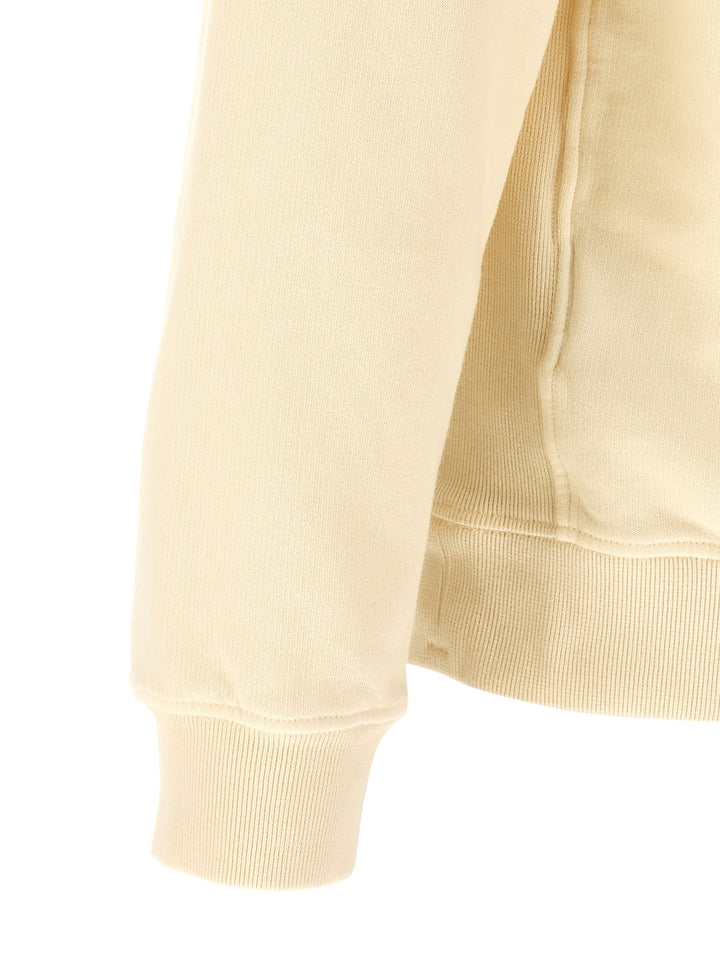 Stone Island White Cotton Sweatshirt