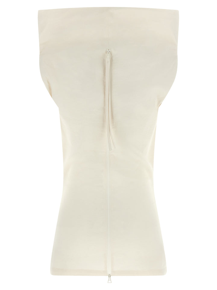 Issey Miyake White Paper Blouse