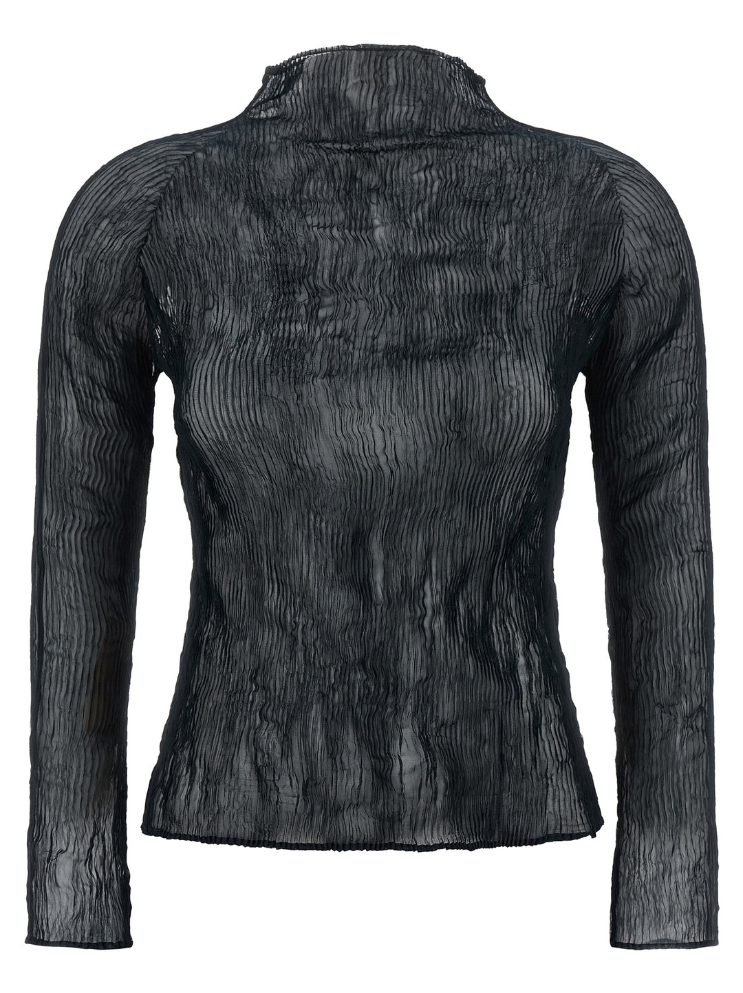 Issey Miyake Black Polyester Cardigan