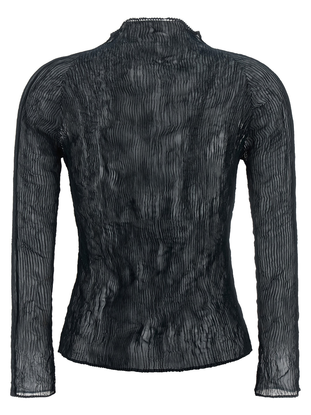 Issey Miyake Black Polyester Cardigan