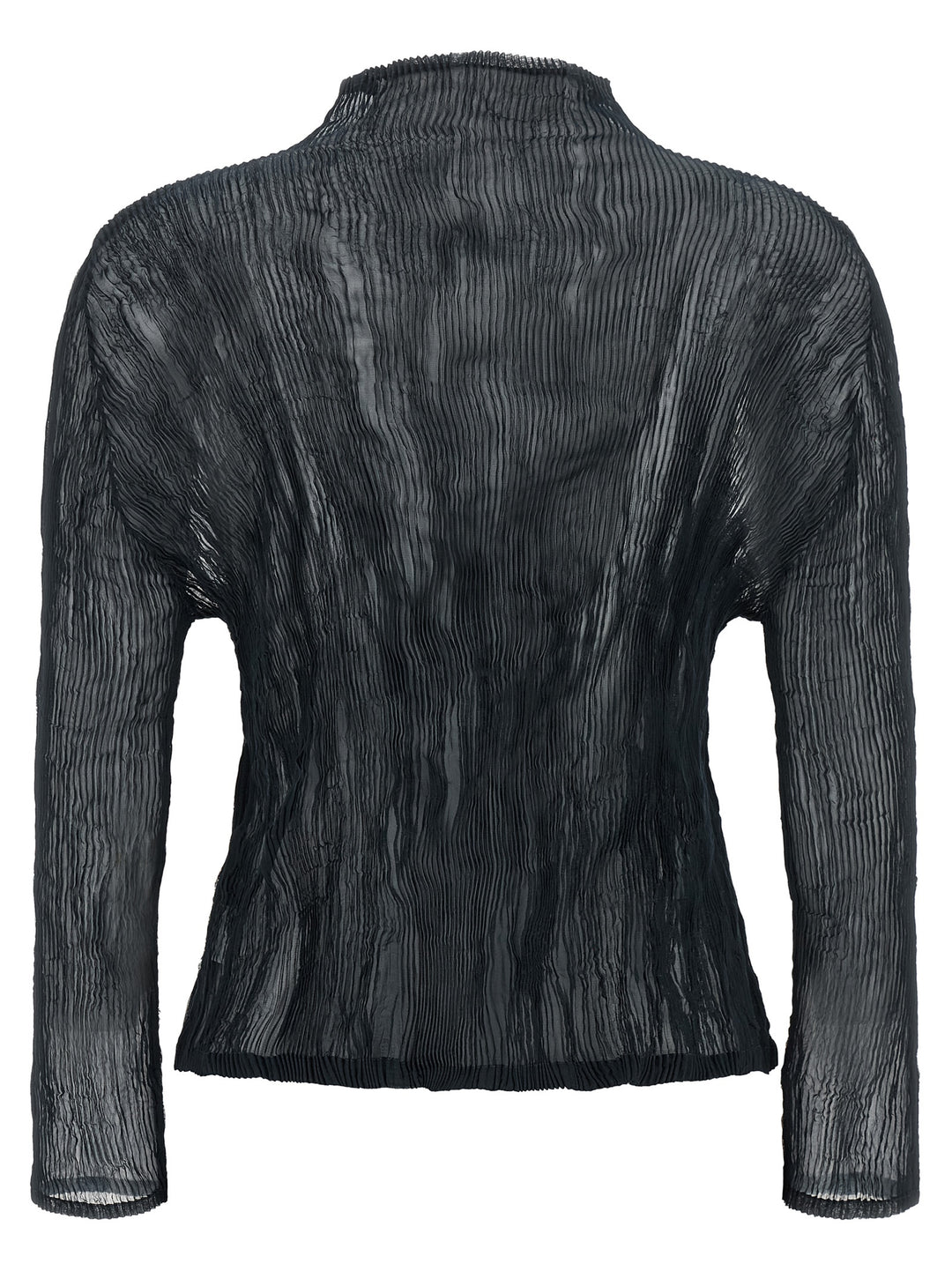 Issey Miyake Black Polyester Cardigan