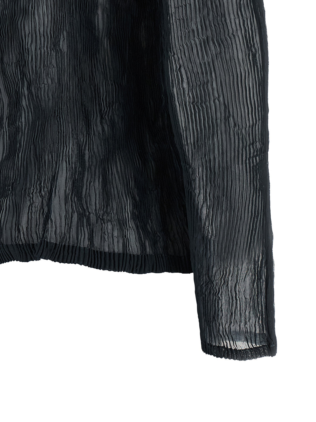 Issey Miyake Black Polyester Cardigan