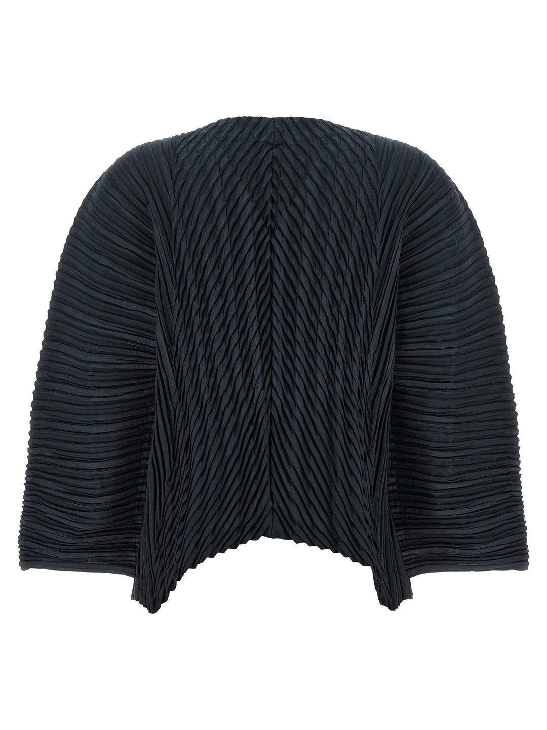 Issey Miyake Black Polyester Cardigan