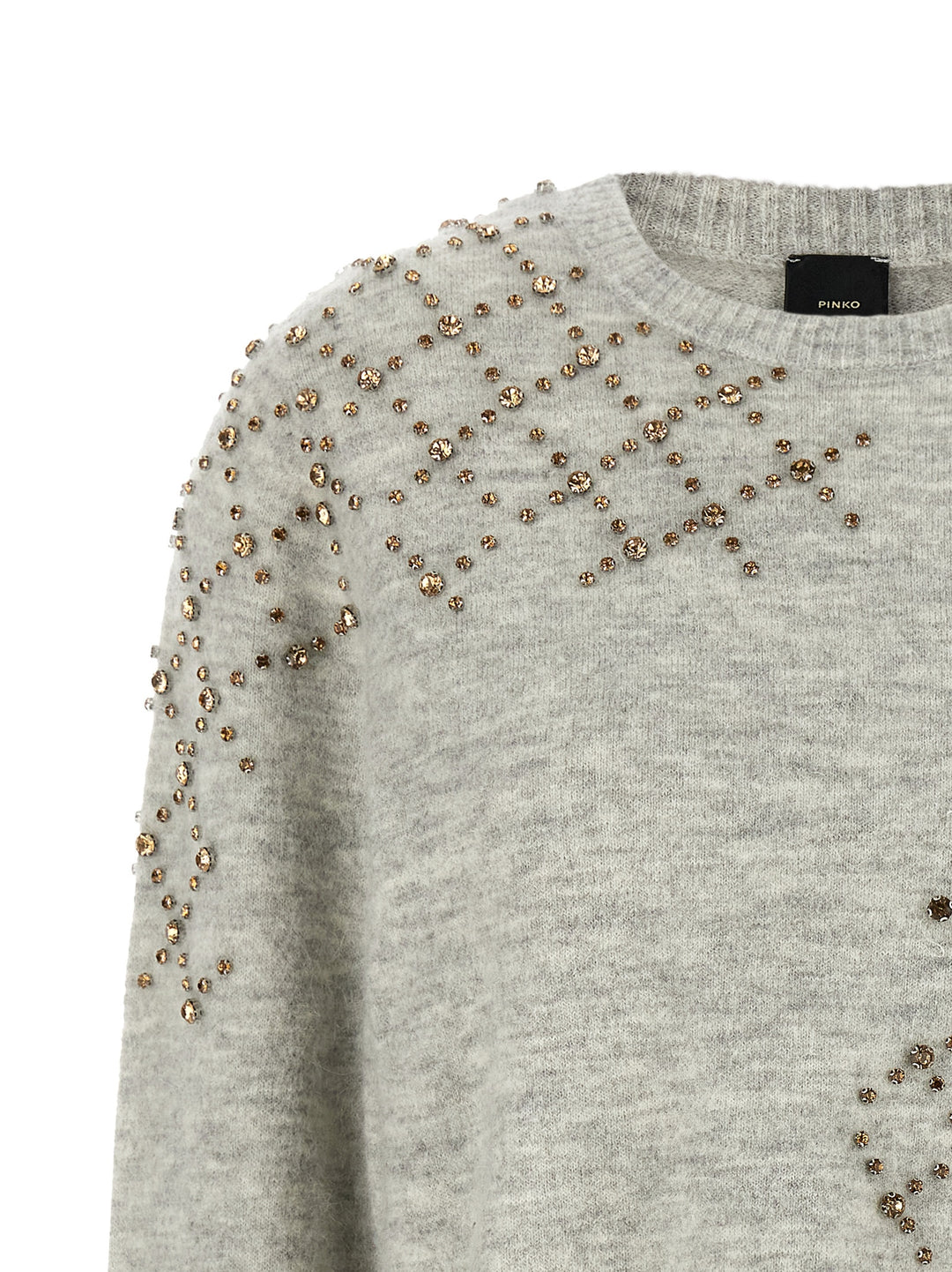 PINKO Gray Wool Cardigan