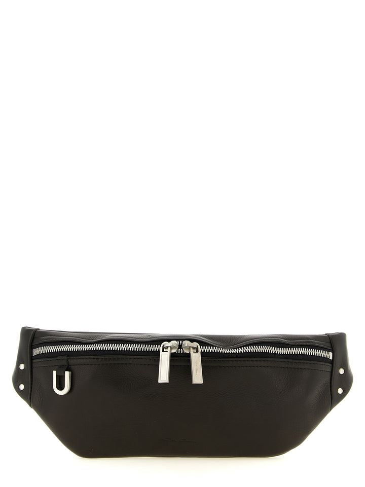 Rick Owens Black Calfskin Crossbody Bag