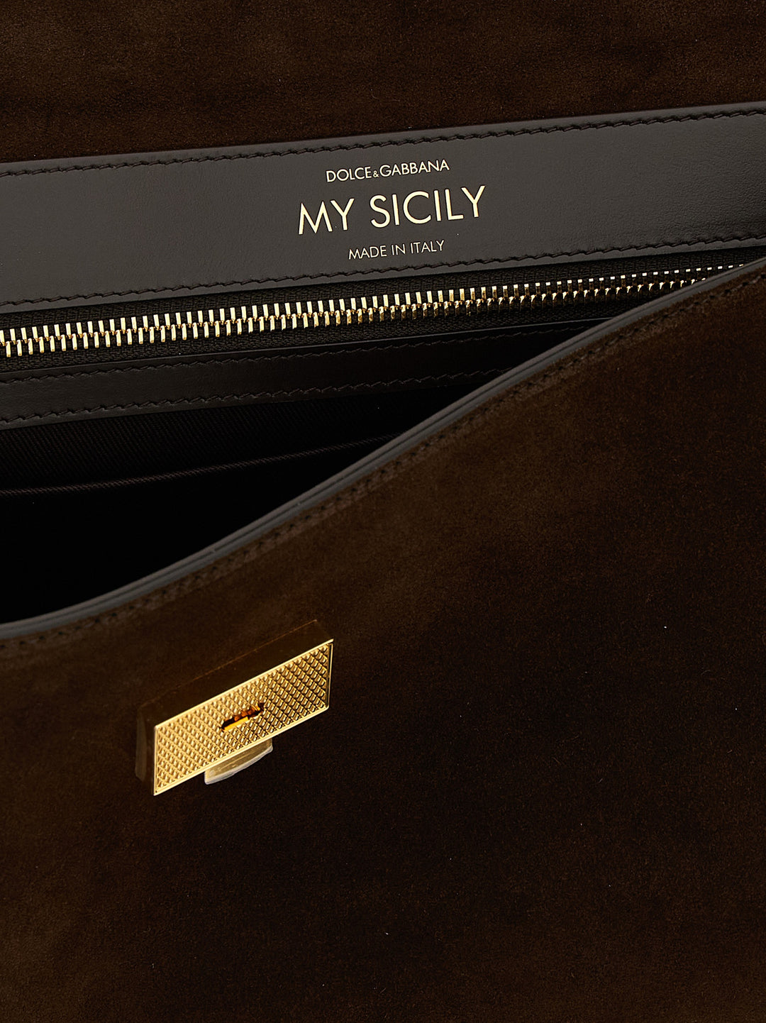 Dolce &amp; Gabbana Brown Calfskin Handbag