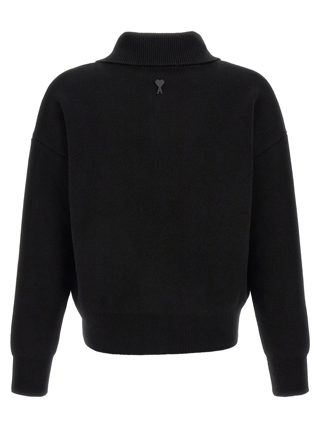 Ami Paris Black Wool Cardigan