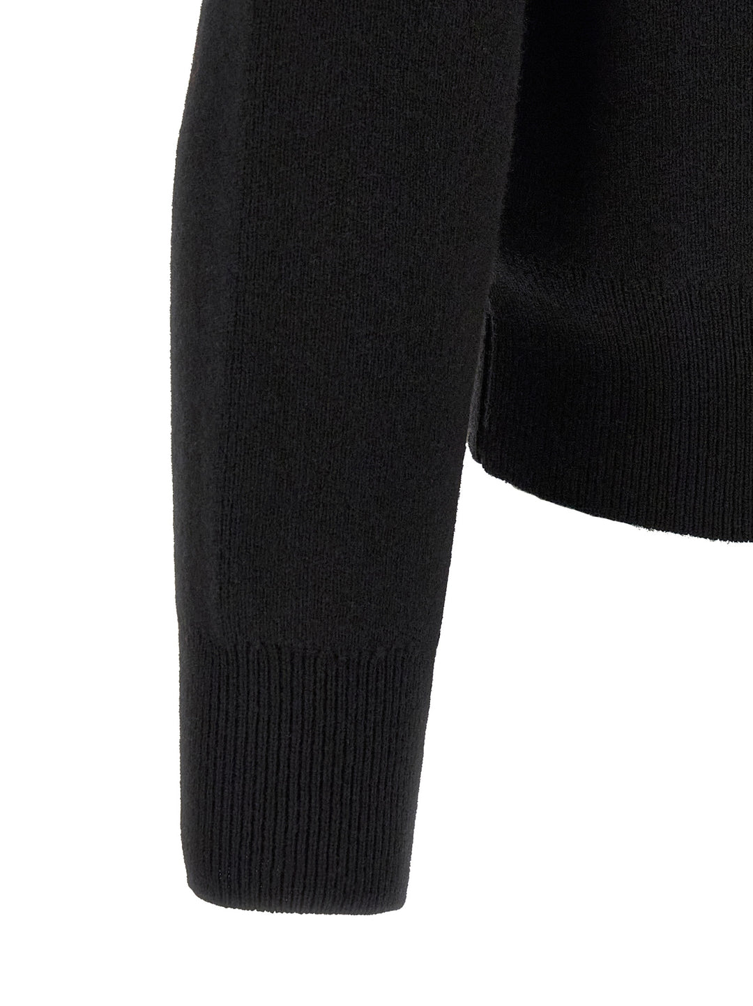 Ami Paris Black Wool Cardigan