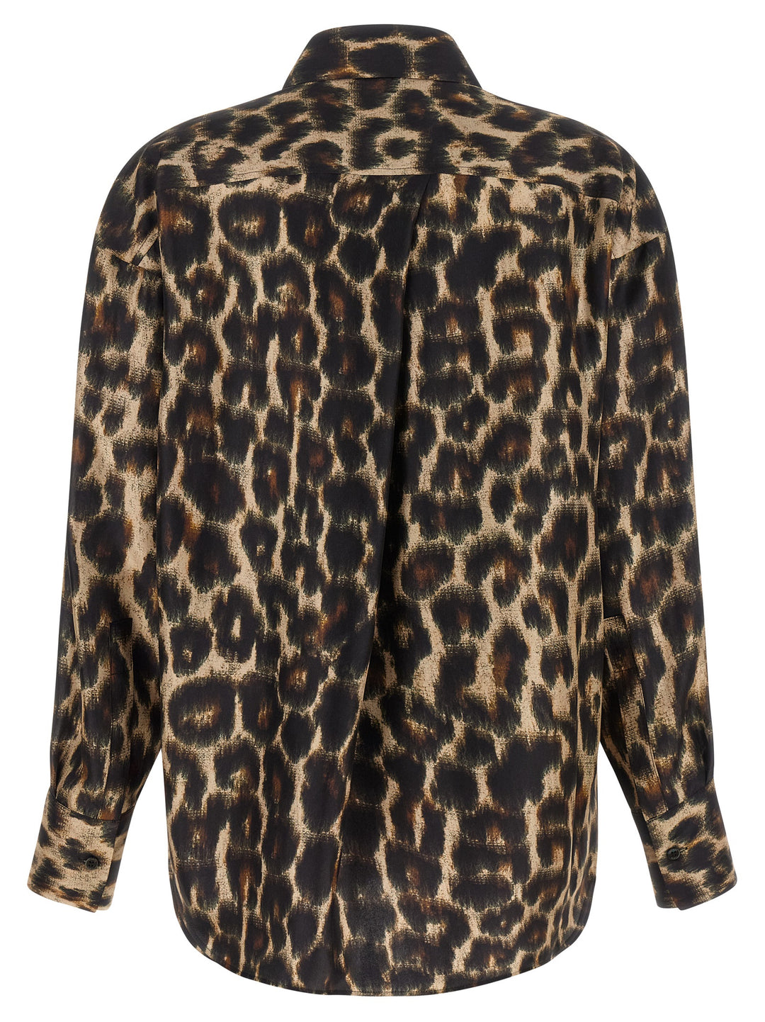 Alberto Biani Brown Silk Blouse