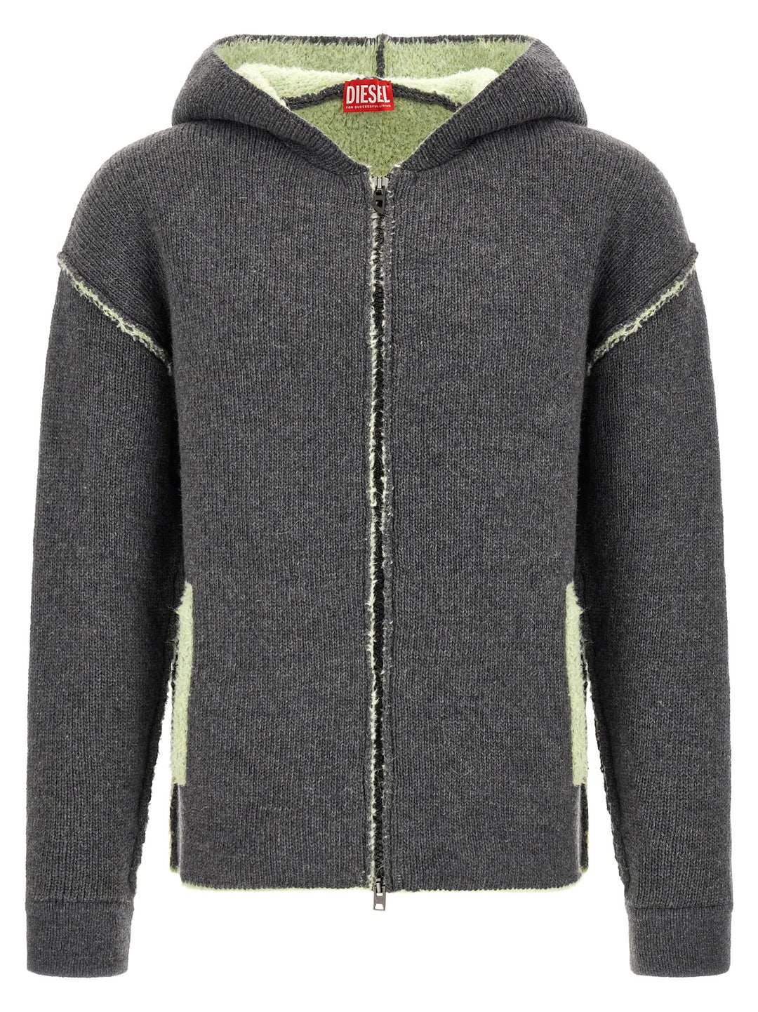 Diesel Gray Wool Sweatshirt