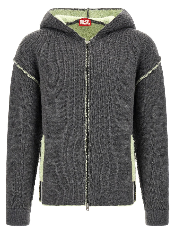 Diesel Gray Wool Sweatshirt