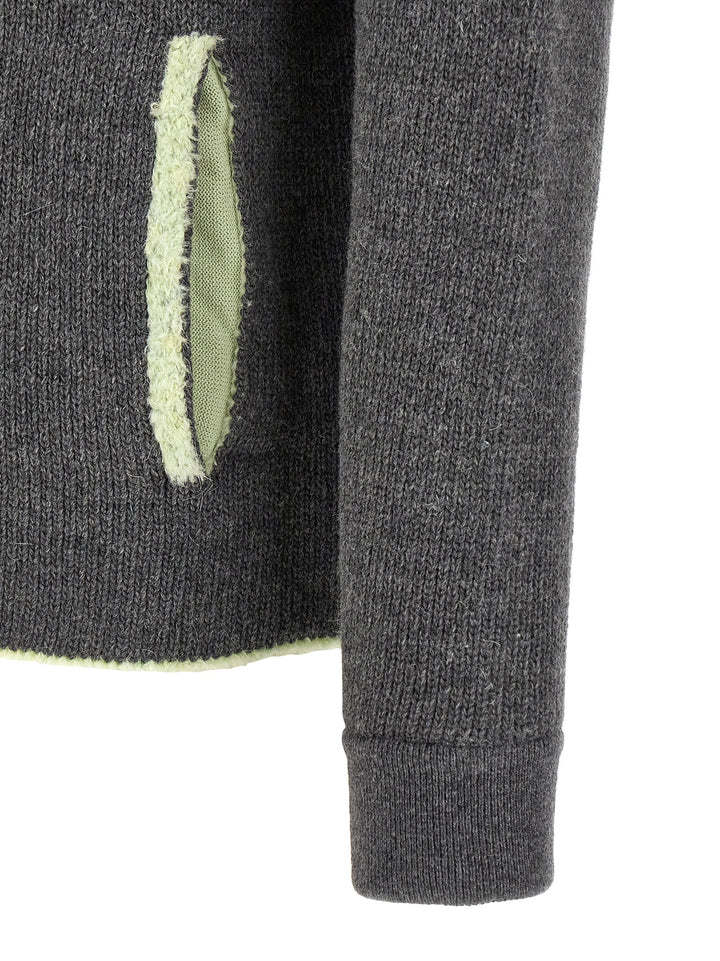 Diesel Gray Wool Sweatshirt