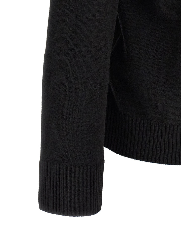 Stone Island Black Virgin Wool Polo Shirt
