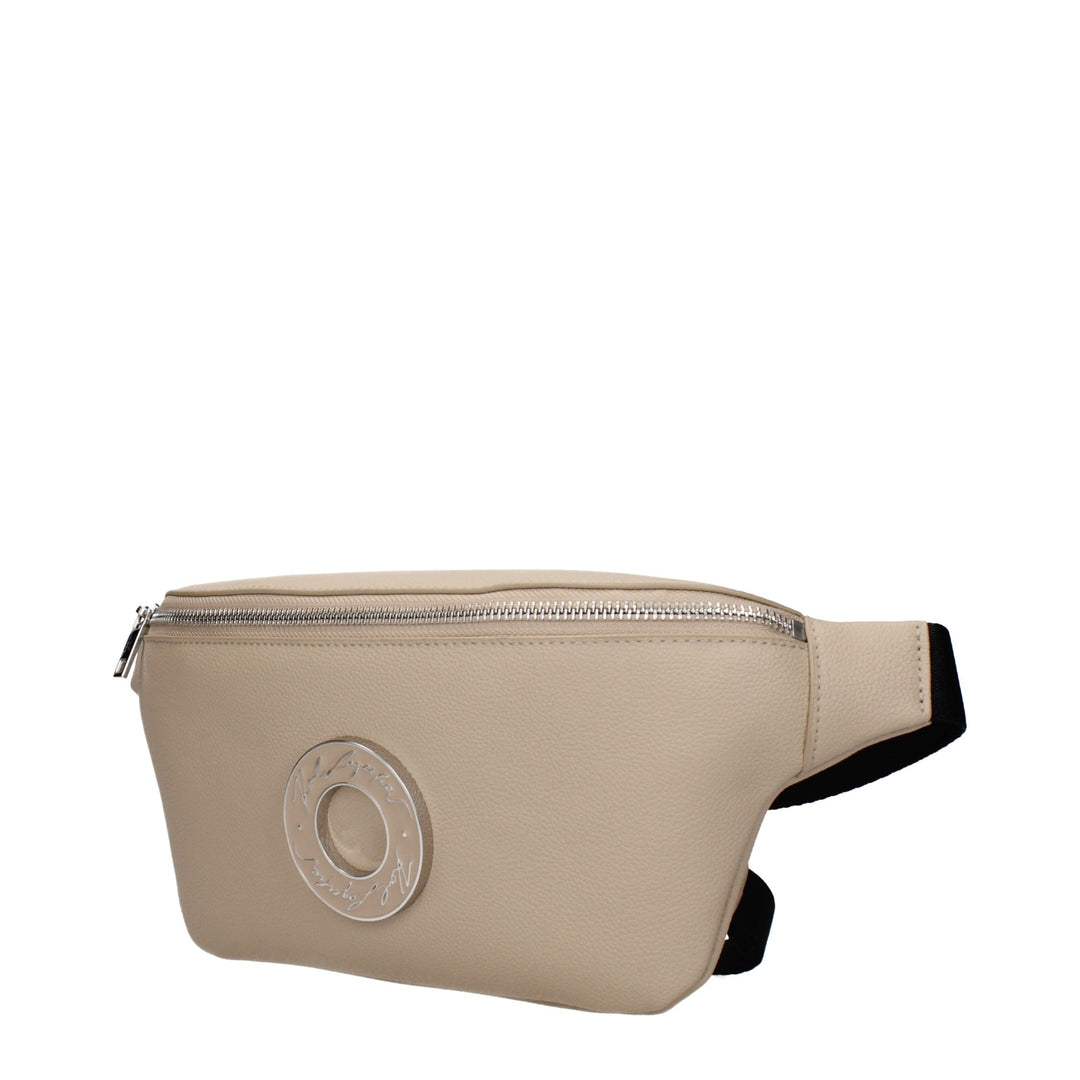 Karl Lagerfeld Beige Leather Backpack