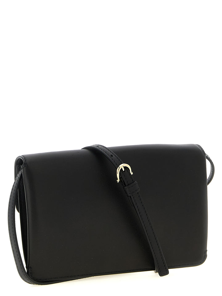Ferragamo Black Calfskin Clutch Bag