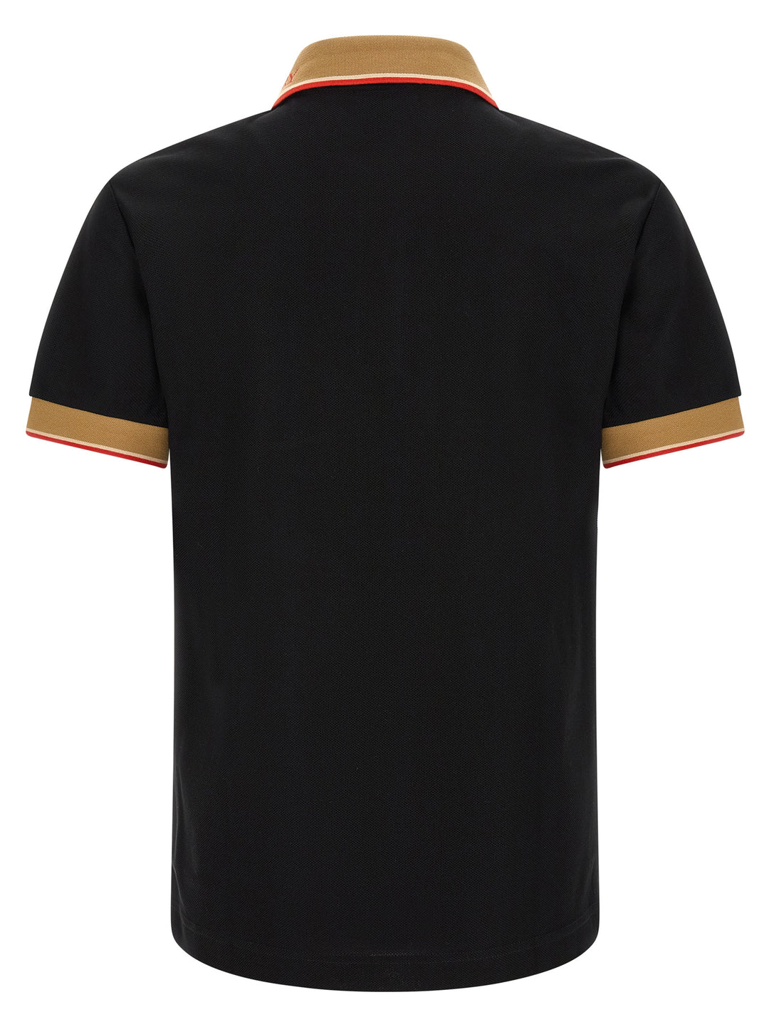 Burberry Black Cotton Polo Shirt